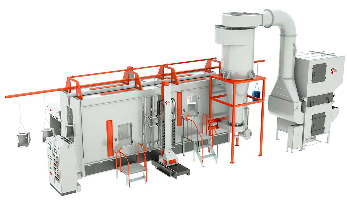 KMB Fast Colour Change Powder Coating System and Powder Recovery System